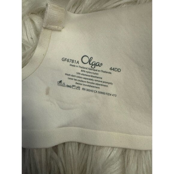 Olga Size 44DD No Side Effects Contour Underwire Bra Ivory GF6781A - Picture 5 of 12